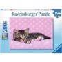 Puzzle Pisicuta Pe Patura, 200 Piese Ravensburger - 2